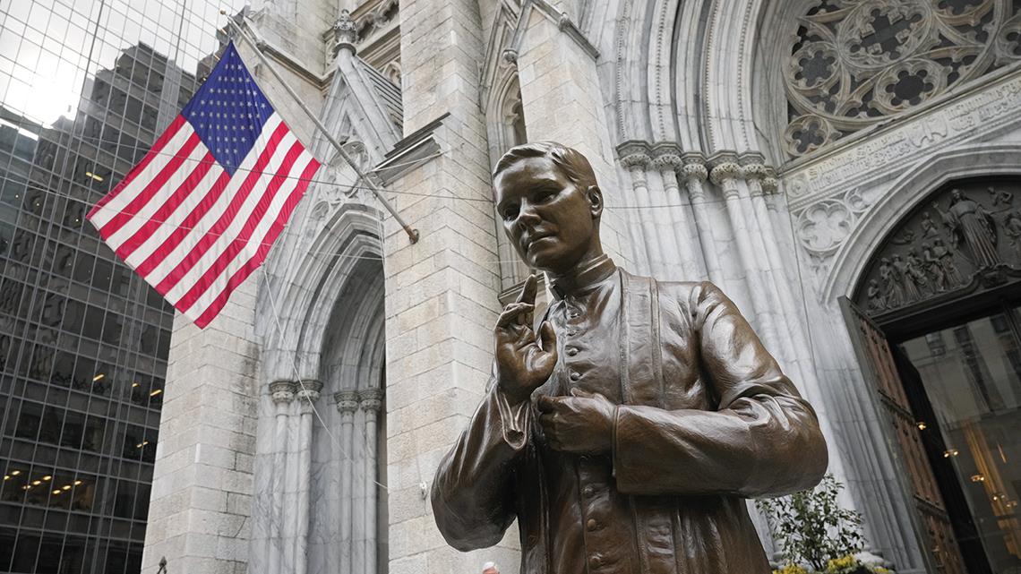 Blessed Michael McGivney Statue Blessed Michael McGivney Statue