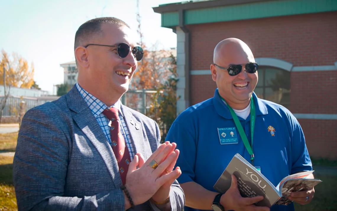 Brandon Schild and Rufino Flores of Bishop John J. Kaising Bishop John J. Kaising