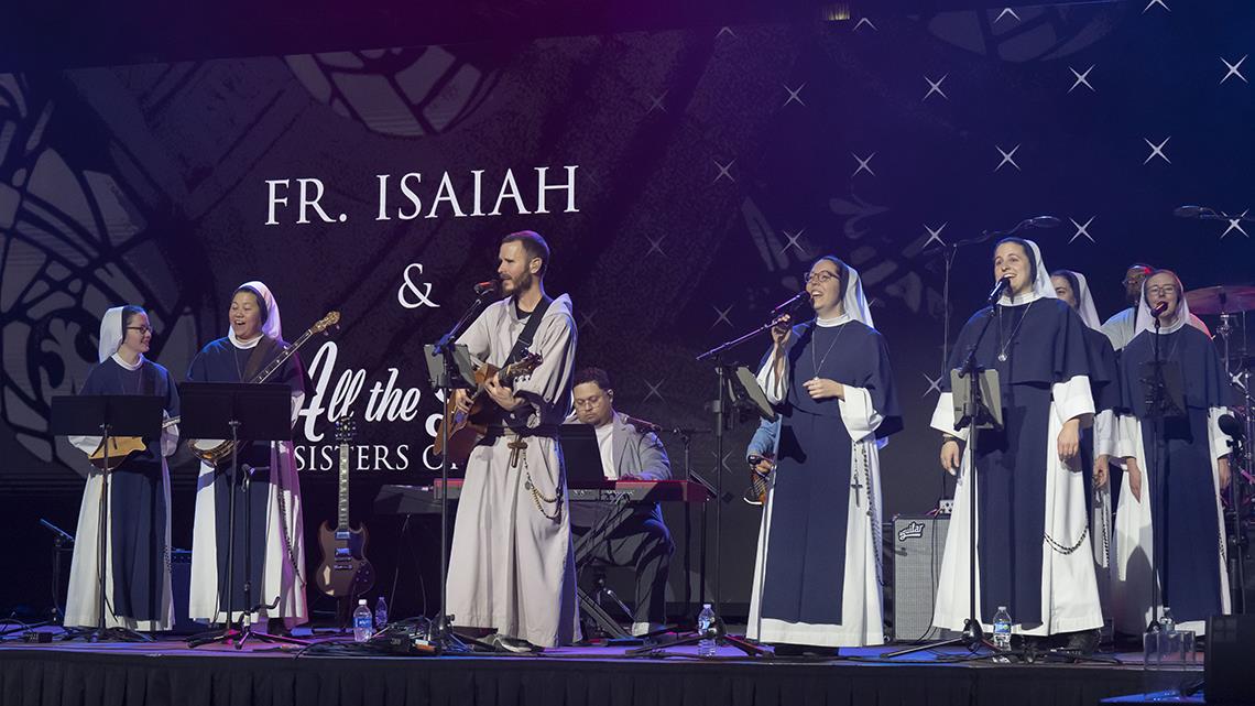 Father Isaiah and Sisters of Life band