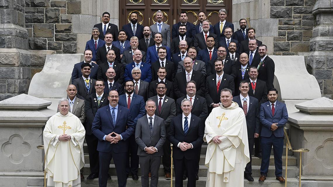 The inaugural graduating class of the McGivney Fellowship