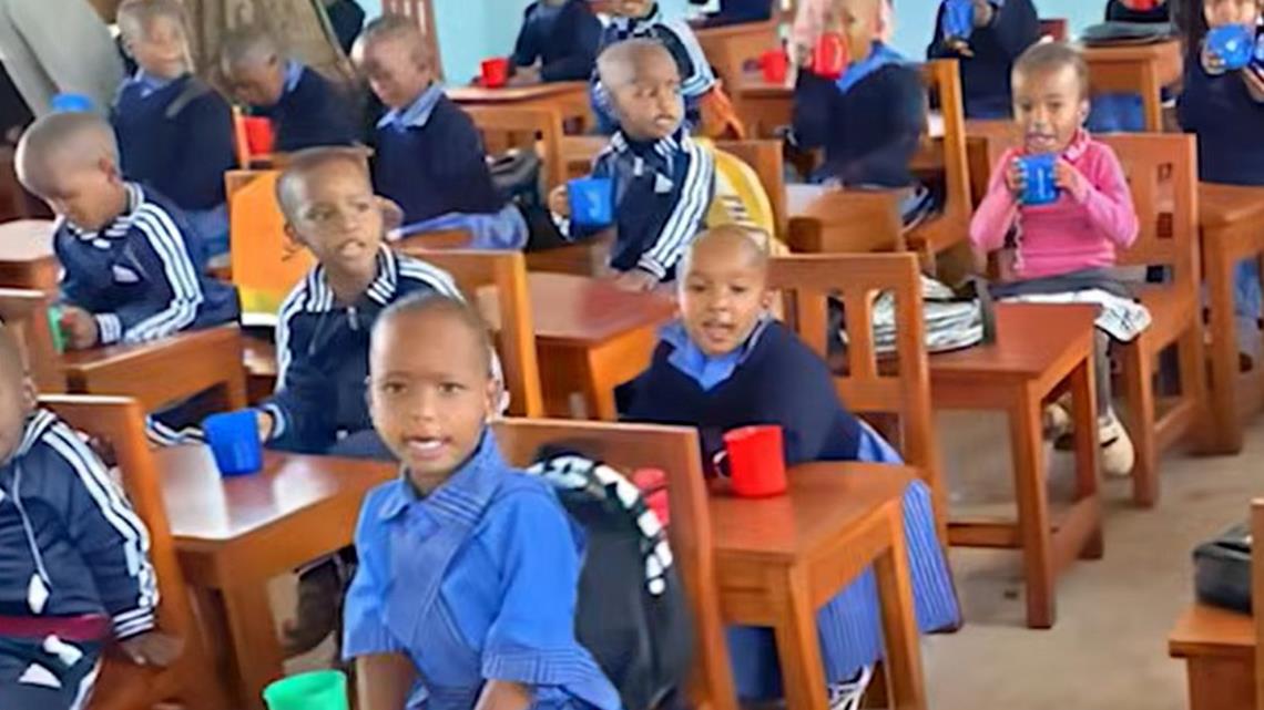 Students at the Siuyu Children’s Rehabilitation Centre